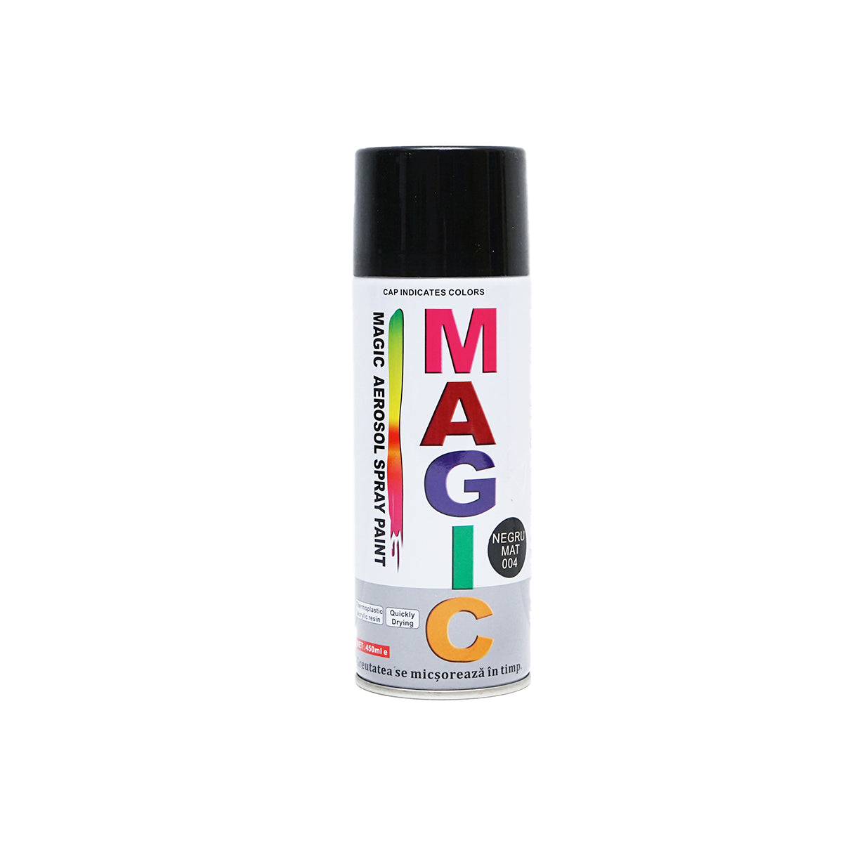 Magic black matte spray paint 004 450 ml