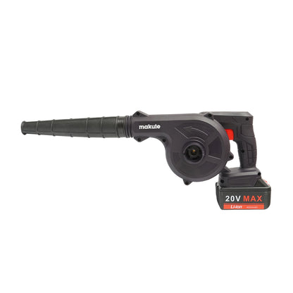 Air blower and vacuum cleaner with a 20V/4000mAh battery and charger 220V/50-60Hz, air flow 2.3m3/min, 20000rpm Makute