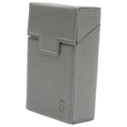 Gray leather case for P22 Breckner cigarette pack