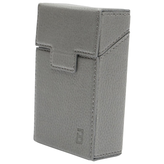 Gray leather case for P22 Breckner cigarette pack