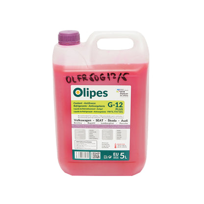 Organic antifreeze Olipes G12 PLUS diluted 50/50 -35 degrees C 5L