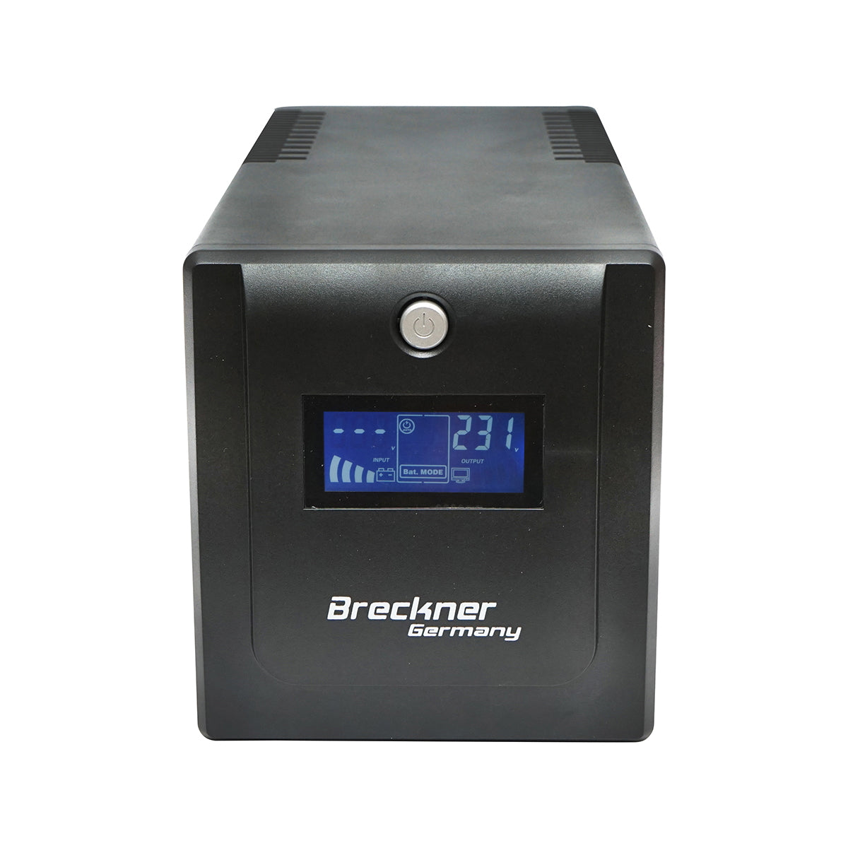 UPS 1000VA/600W with 2x7Ah batteries and 4 schuko sockets, LCD, USB, AVR Breckner Germany