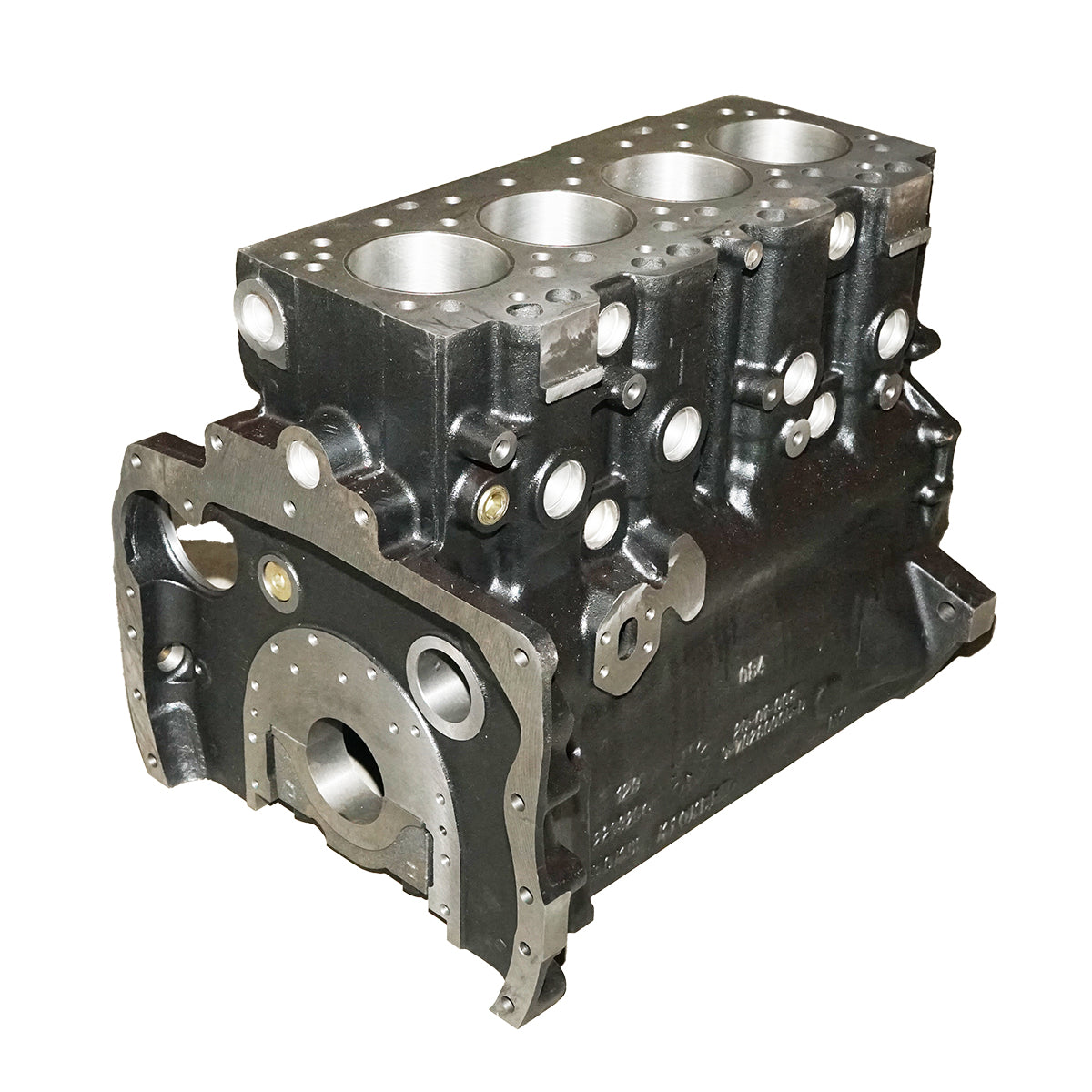 Engine block with oil seal Massey Ferguson OEM codes 3637377M91, 3641082M91, 4223781M91, 4225216M91, 3711315A, 3711345A, M7BA0225, ZZ50031, ZZ50038, ZZ50081, ZZ50224, ZZ50226