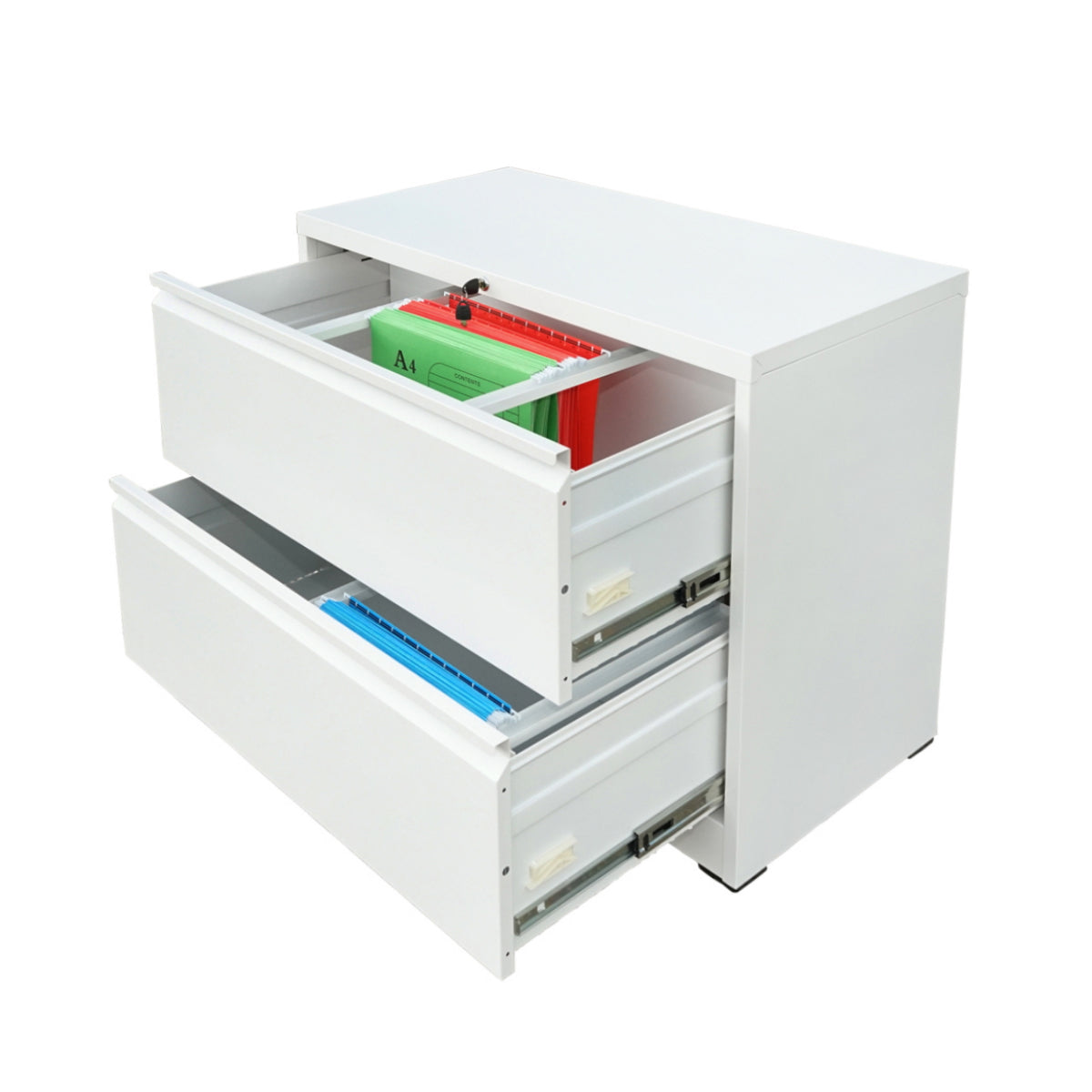Classifier, metal filing cabinet with 2 drawers 740X462X620mm, RAL7035 Breckner Germany