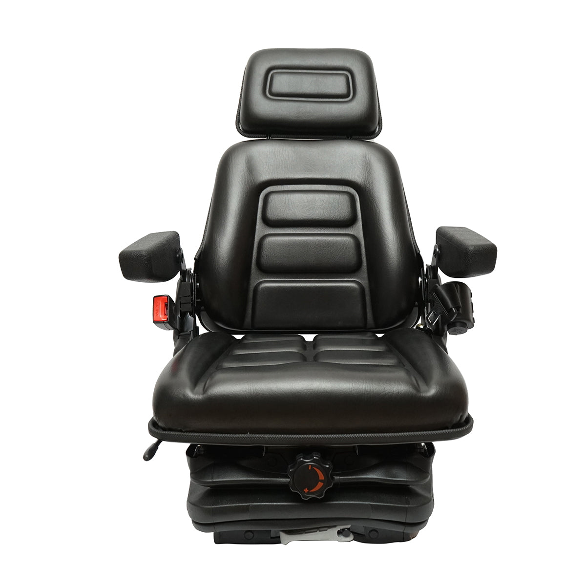 Universal adjustable seat for tractor with seat belt, armrests, and mechanical suspension 830x610mm