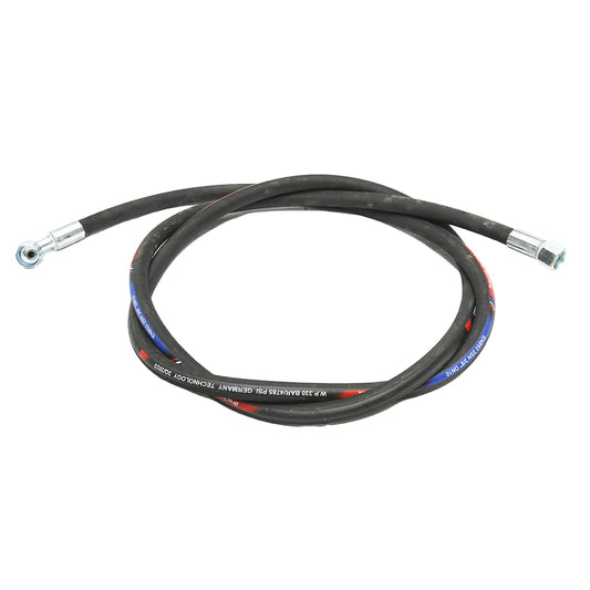 Pressure hose 2SN DN10 certified with fittings M20x1.5 90 degrees, M20x1.5 straight L=2700mm