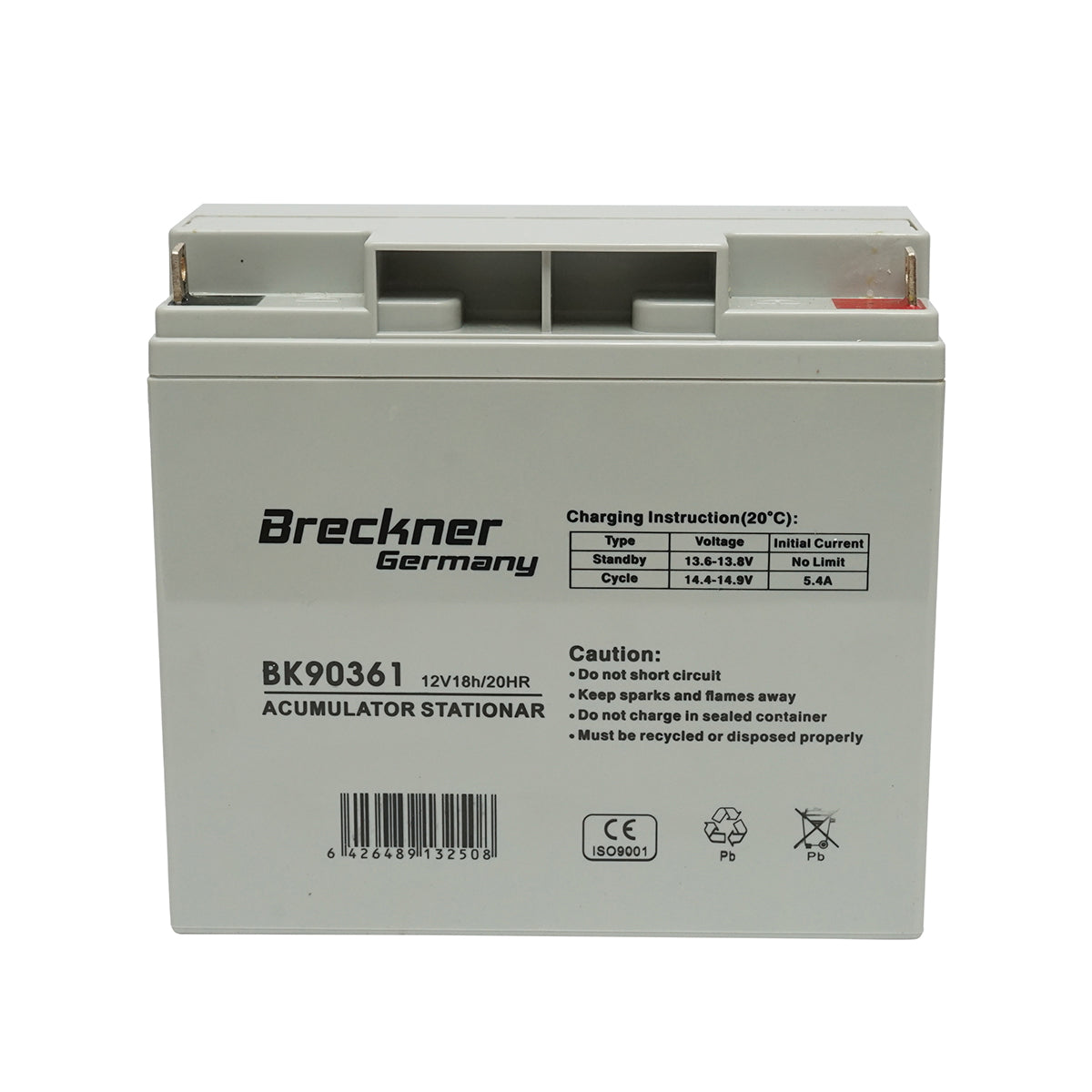 Solar system gel battery 12V 18Ah, 181x77x167x167mm L1, FC12-18 Breckner Germany