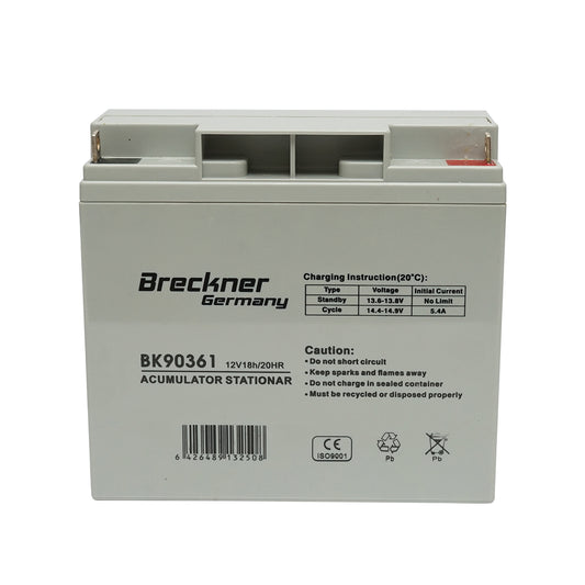Solar system gel battery 12V 18Ah, 181x77x167x167mm L1, FC12-18 Breckner Germany