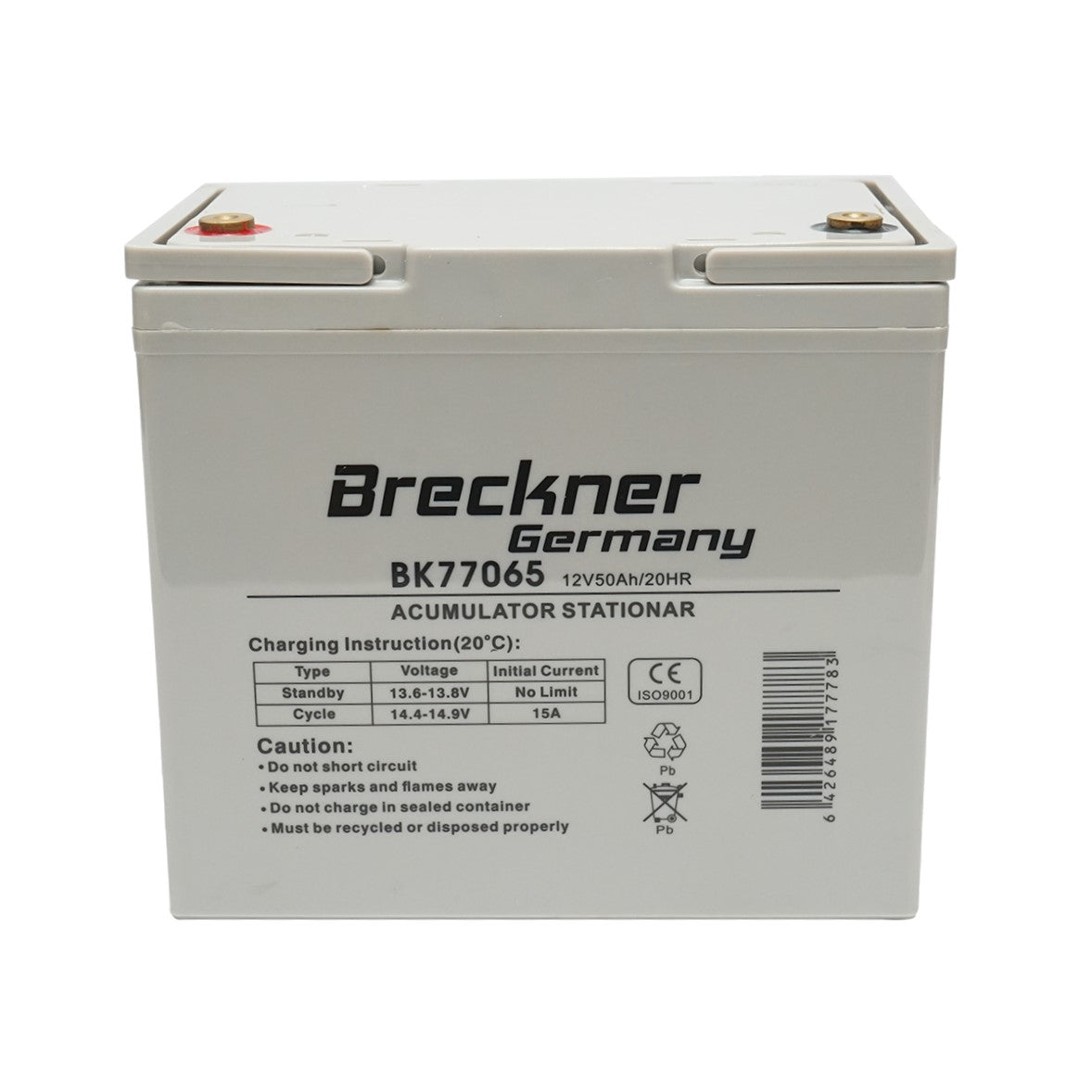 Solar gel battery 12V 50Ah 20HR 242x148x240mm FCG12-50 Breckner Germany
