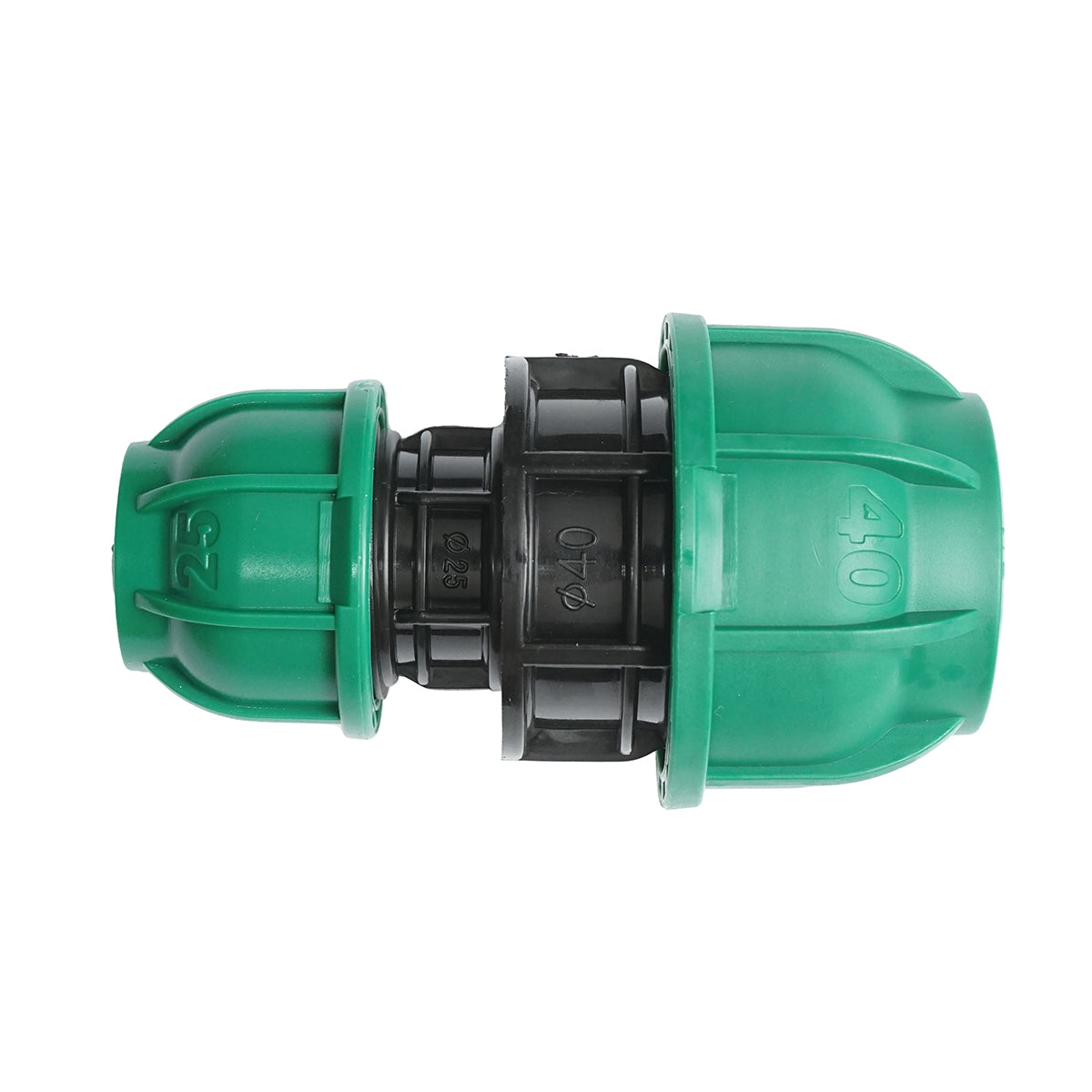 Connector, reduced coupling joint D40x25mm PN10 Bar for irrigation systems