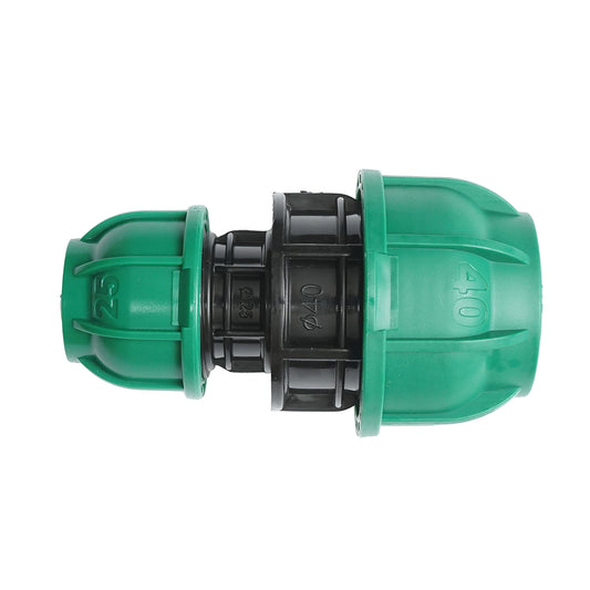 Connector, reduced coupling joint D40x25mm PN10 Bar for irrigation systems