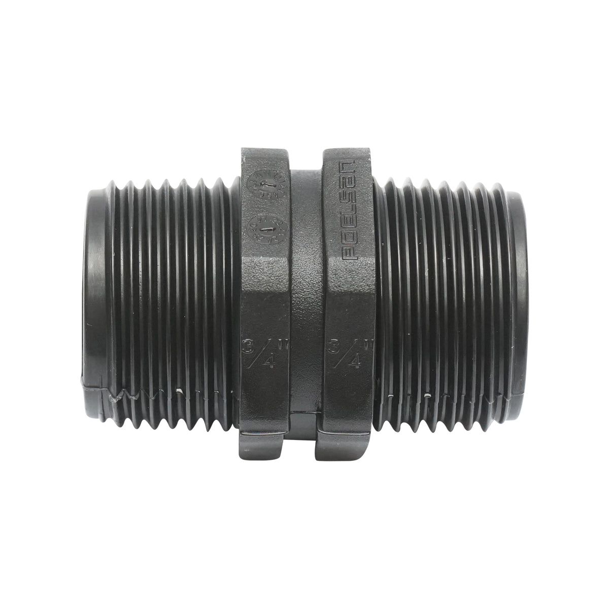 Equal nipple with external thread D3/4x3/4 toll for irrigation systems PN10