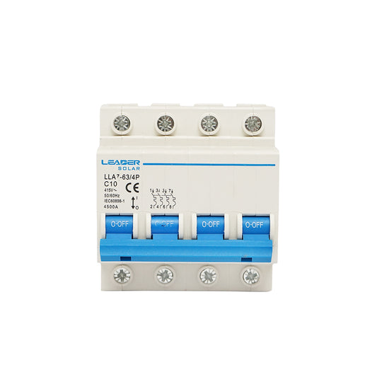 Automatic circuit breaker type 4P-10A-415VAC Leader