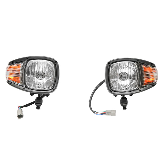 Set of headlamp type lamps with right and left signaling 24V HR-A-030 Breckner Germany