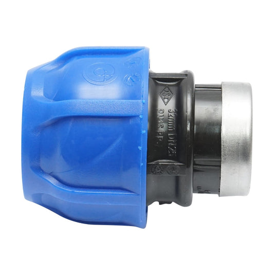 Internal thread compression fitting D32mmx3/4 toll, PN16 for irrigation systems