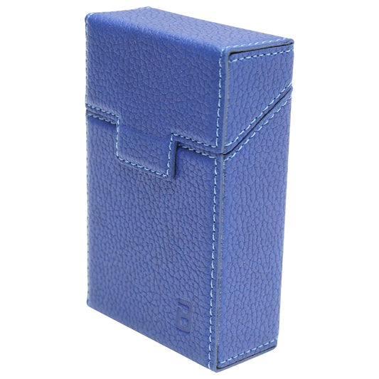 The blue leather case for the P22 Breckner cigarette pack