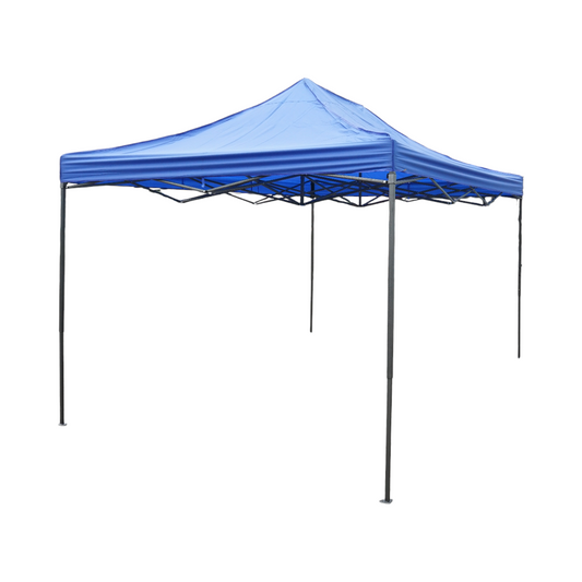 Blue pavilion tent 3x4.5m, adjustable height, foldable