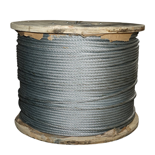 Steel winch cable 6x37 diameter 14mm with textile heart, 1000m/roll