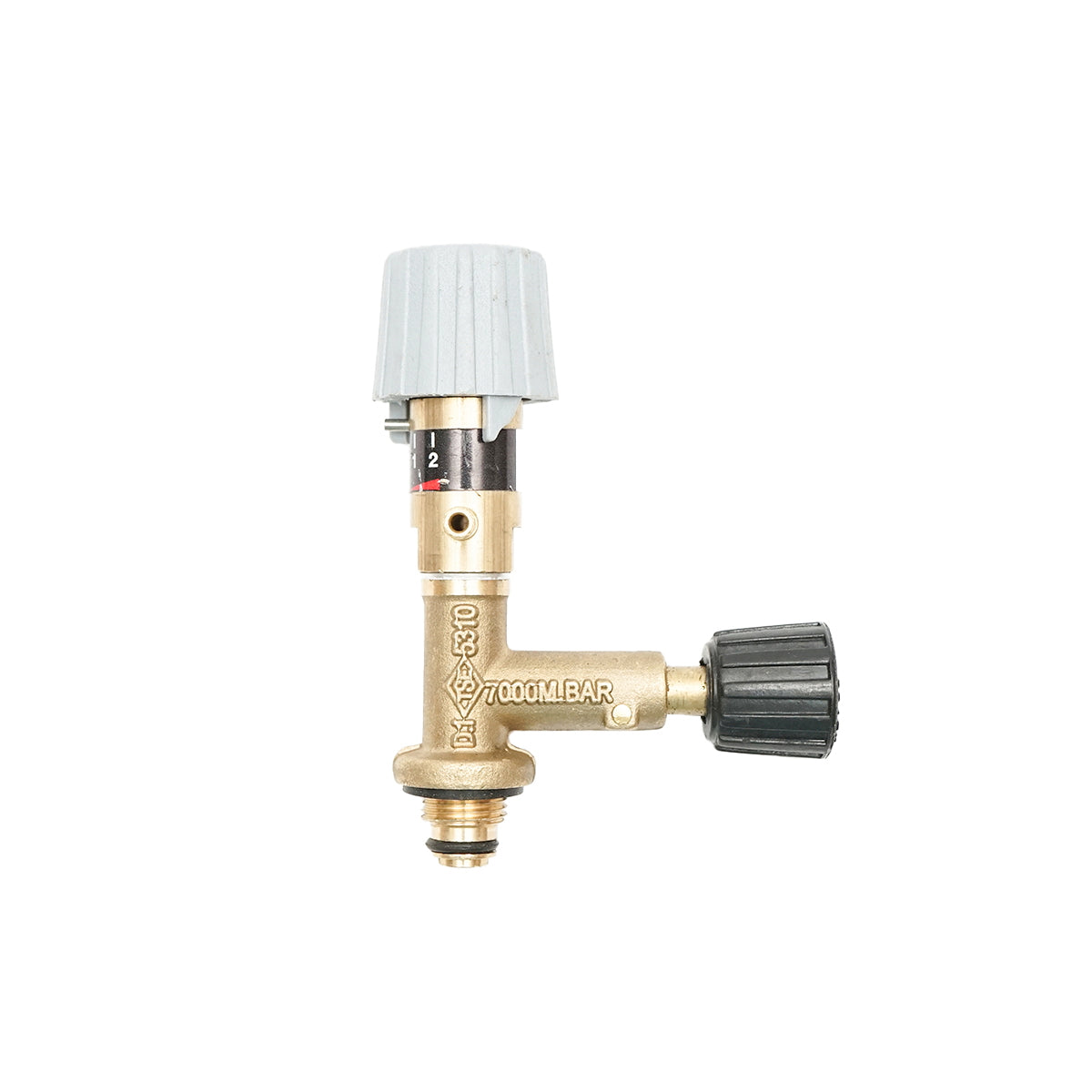 Gas regulator tap for mechanical cannon with explosion to scare birds