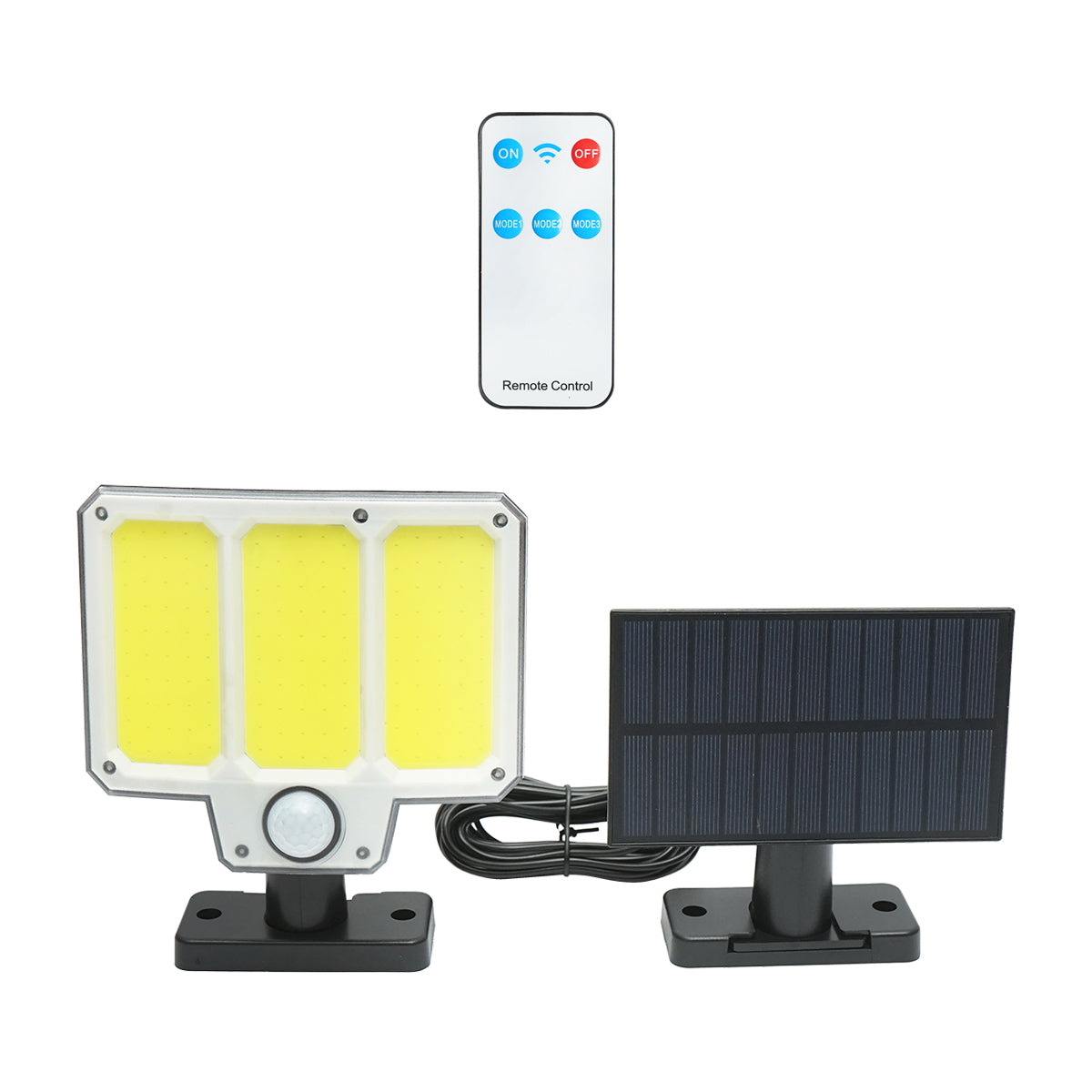 LED lamp with solar panel, remote control, and 1500mAh battery, IP65 Breckner Germany