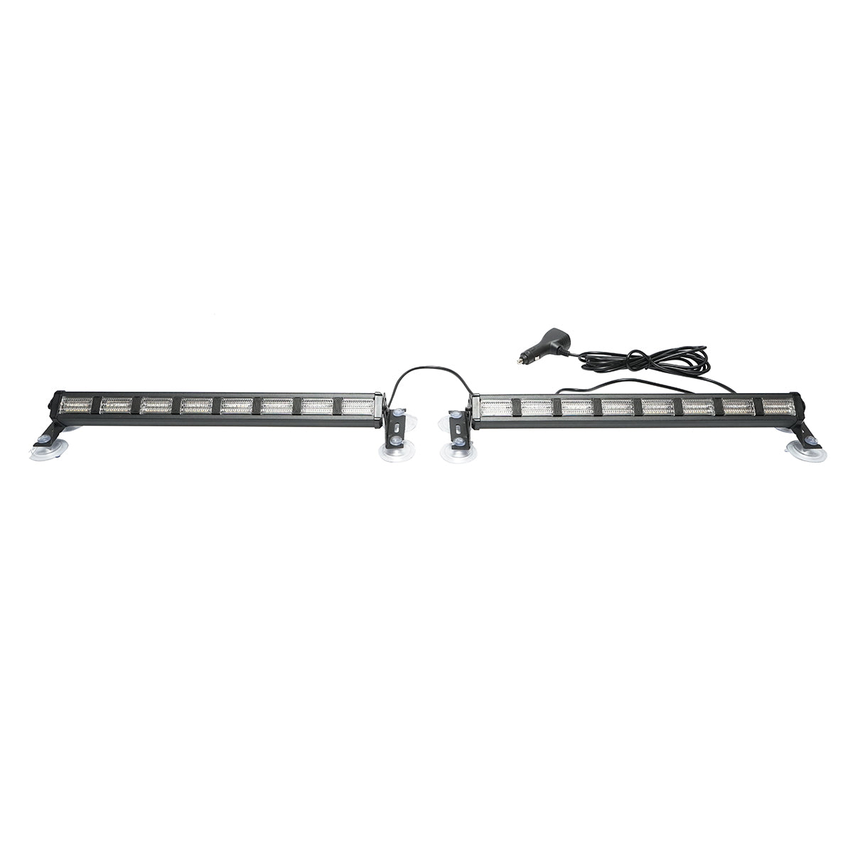 Set of 2 LED strobe lights with suction cups, 96W, 9-30V, 5 colors, 8 modules 385x40x36mm