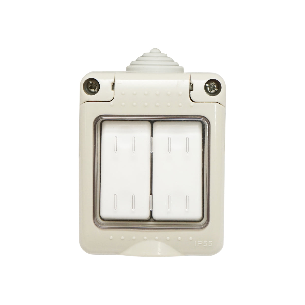 Double switch applied for outdoor use IP55, 10AX, 250V Breckner Germany