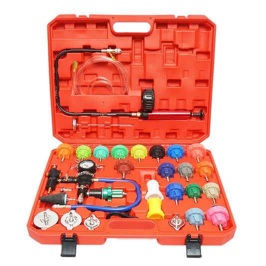 Car cooling system pressure test kit