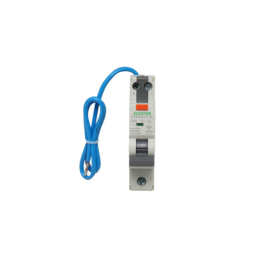 Automatic switch with differential protection RCBO 1P+N 50A 30mA, AC Suntree