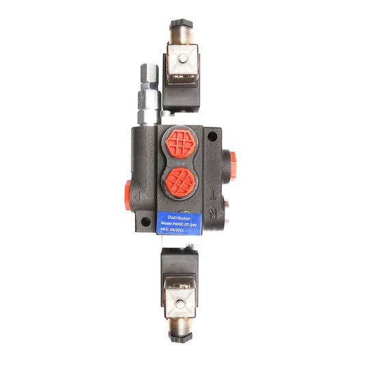 Electromagnetic hydraulic distributor P40 with 1 way, 24V Breckner Germany