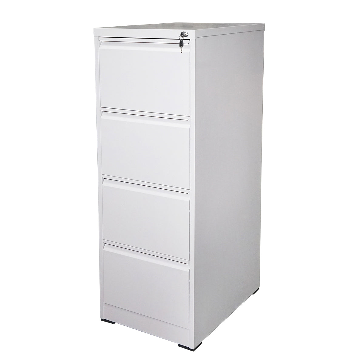 Metal cabinet locker 1340x460x620mm with 4 secured drawers, gray Breckner Germany