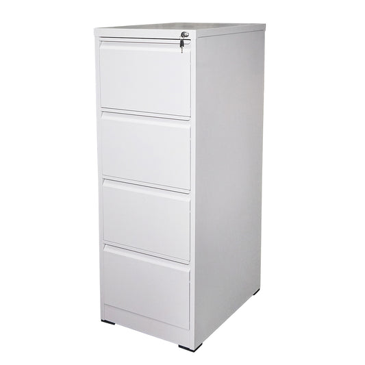 Metal cabinet locker 1340x460x620mm with 4 secured drawers, gray Breckner Germany