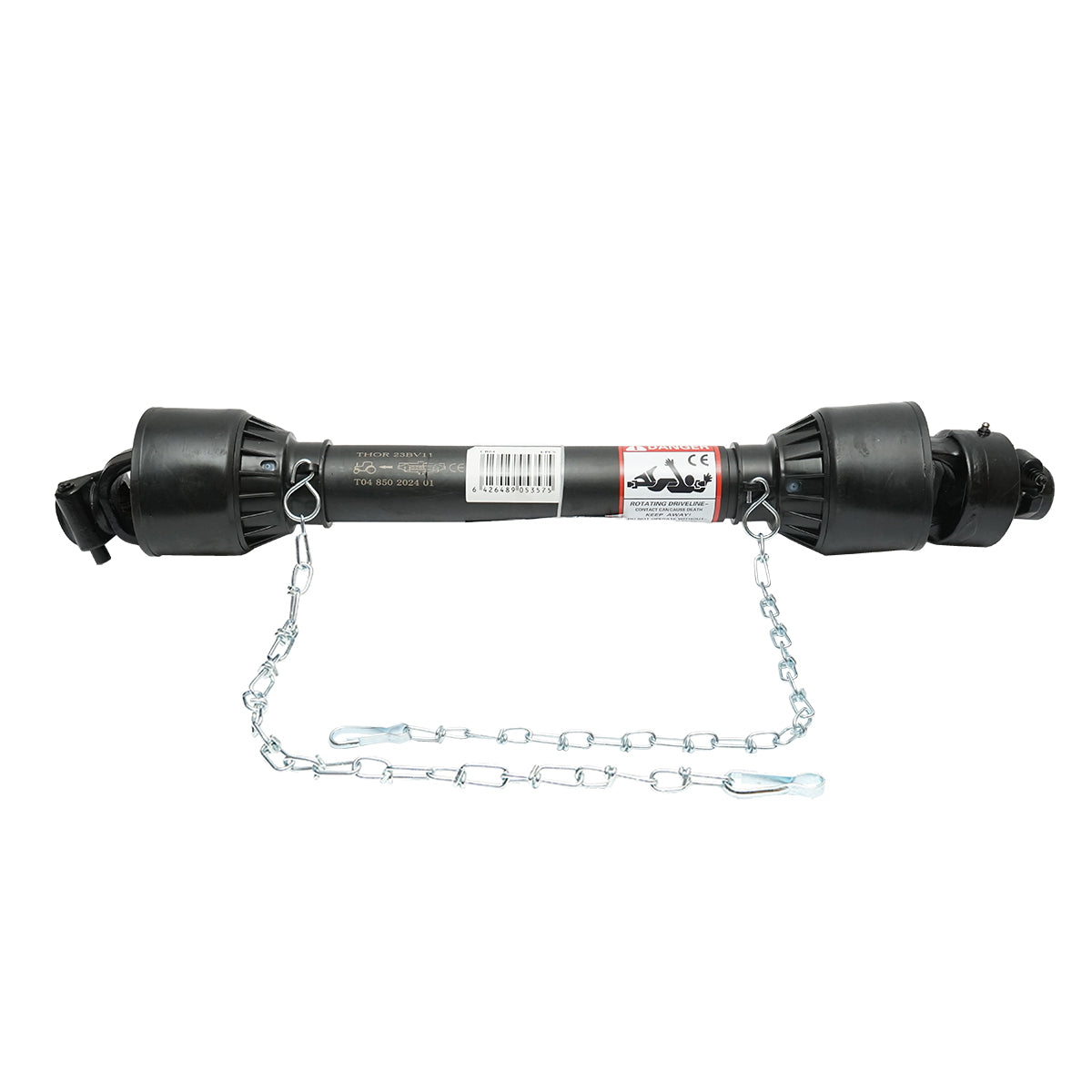 Cardan 850 mm T4 with universal ratchet cross 27x74.6 (triangular tube) 1 3/8 Z=6