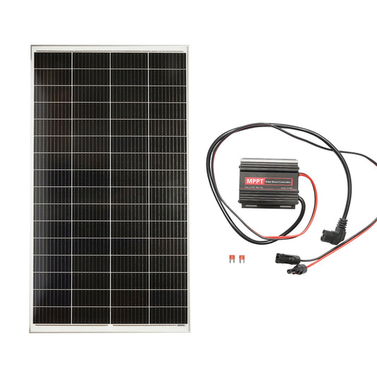 Electric tricycle charging kit with 200W photovoltaic solar panel and 12A MPPT controller, 12-50V Breckner Germany