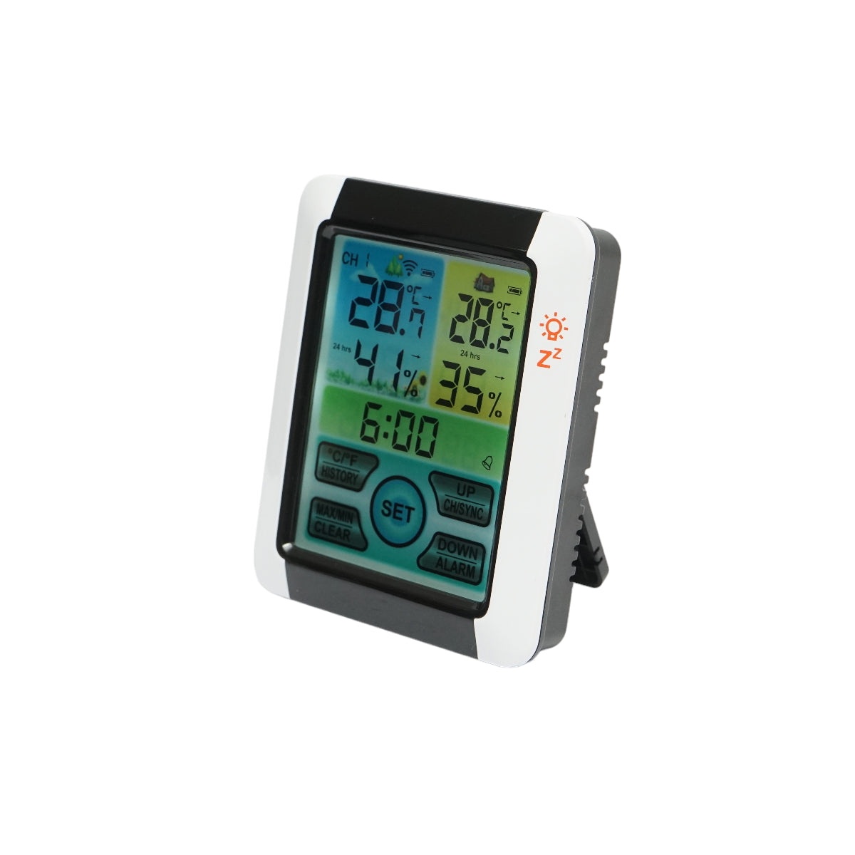 Wireless indoor and outdoor digital thermometer and hygrometer