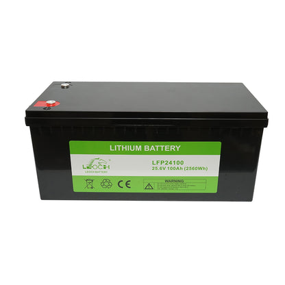 Li-ion Battery LifePo4 25.6V 100Ah (2560Wh) LFP24100 for solar systems 522x240x218mm IP65 Leoch Battery