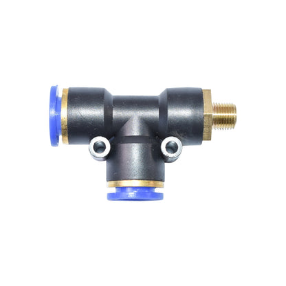 Quick T plastic connector and metal screw fi 12x12 with 1/8