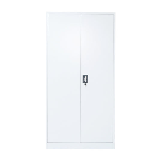 Metal storage cabinet 1800x900x400mm with 2 secure doors, 4 shelves, gray Breckner Germany