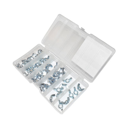 Butterfly nut set 75 pieces DIN315 Breckner Germany M5, M6, M8