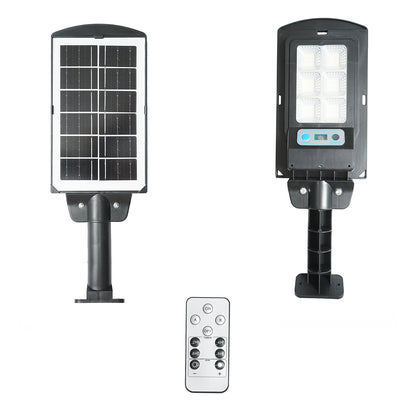 LED solar street lamp 6500K with 3W solar panel, 18000mAh battery, pole mount IP67 Breckner Germany