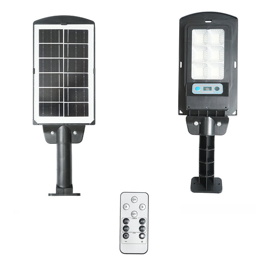 LED solar street lamp 6500K with 3W solar panel, 18000mAh battery, pole mount IP67 Breckner Germany