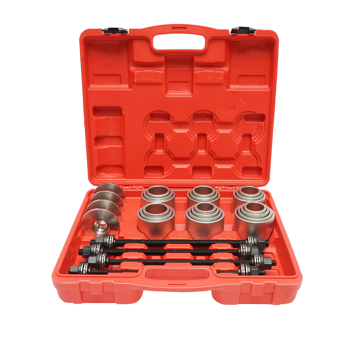 Extract press kit, assembled and disassembled bushings, bearings 28 pieces Breckner Germany