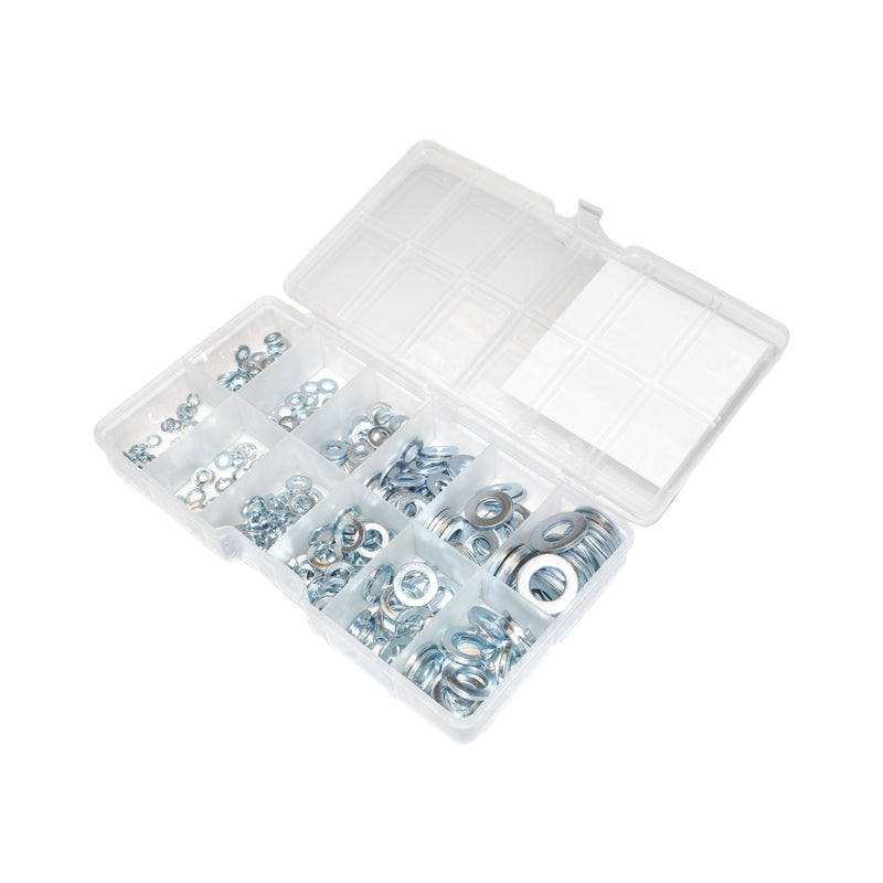 Washer set 350 pieces DIN125/DIN127 Breckner Germany M4, M5, M6, M8, M10, M12