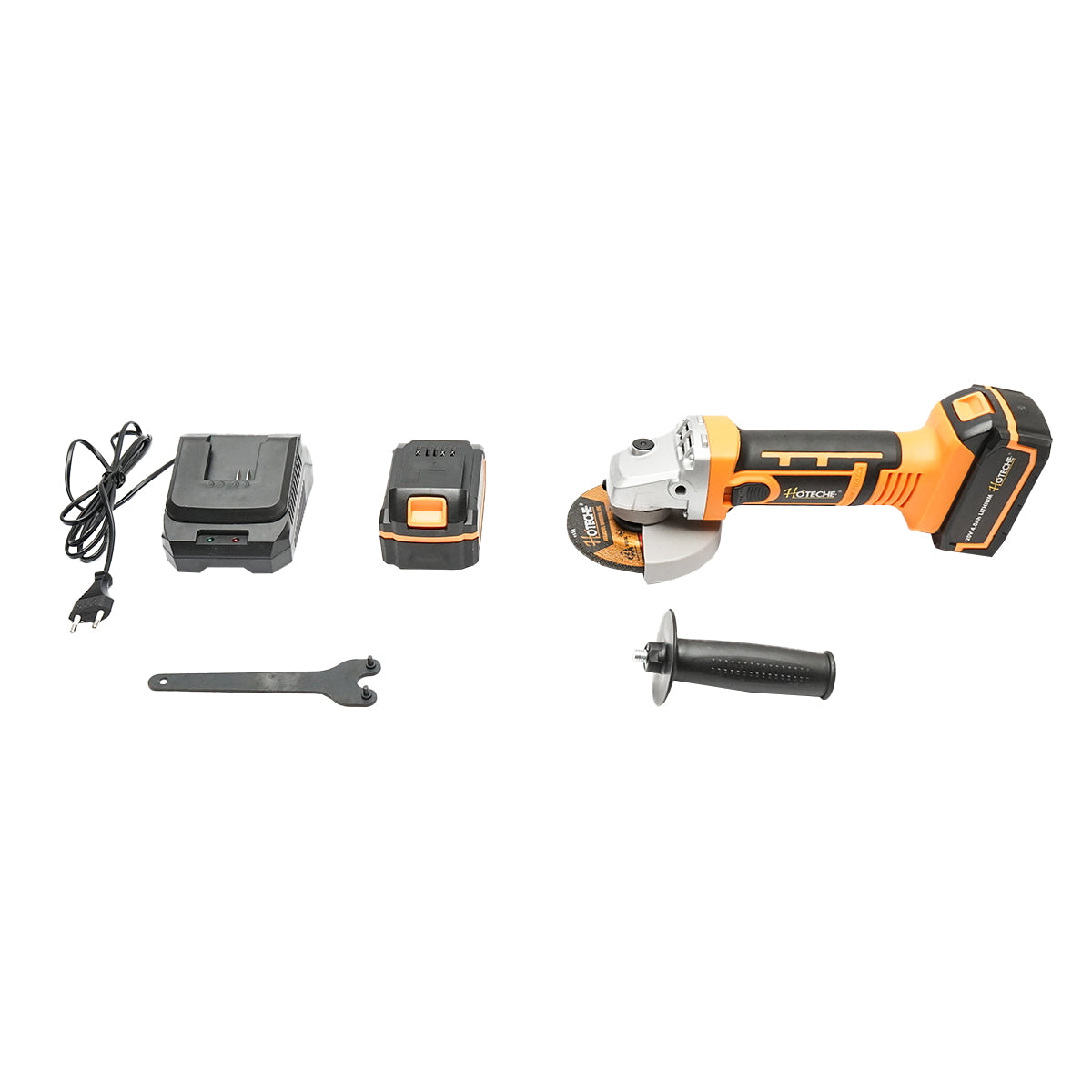 Angle grinder 550W, with a 21V/4Ah battery. 3 speed levels 4500/5500/7000 rpm. disc diameter 115mm.