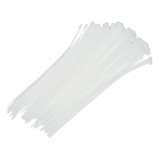 Facets, plastic collar 4.8x250mm white set of 100 pcs Breckner Germany