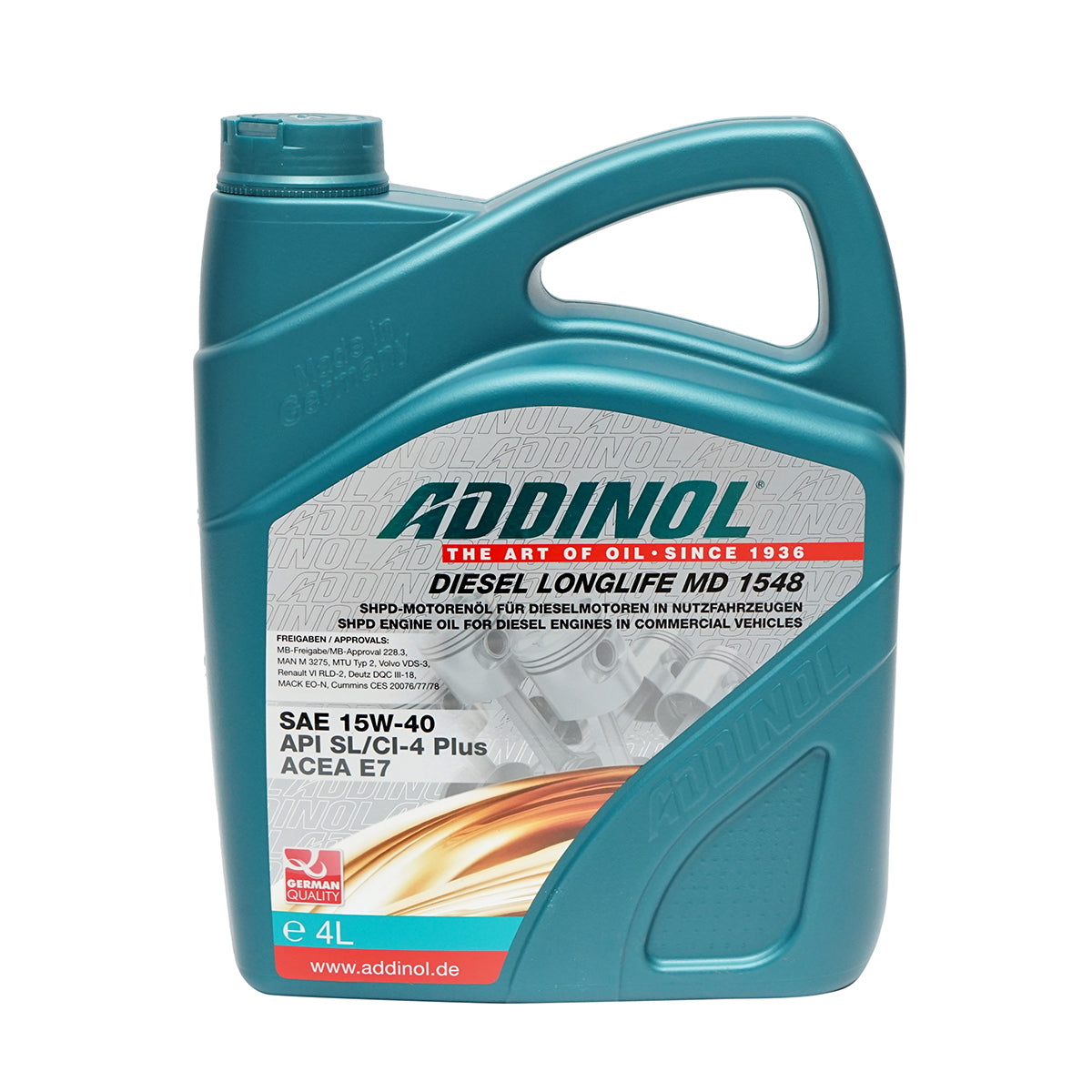 4L Longlife MD1548 15W40 Addinol oil for diesel engines