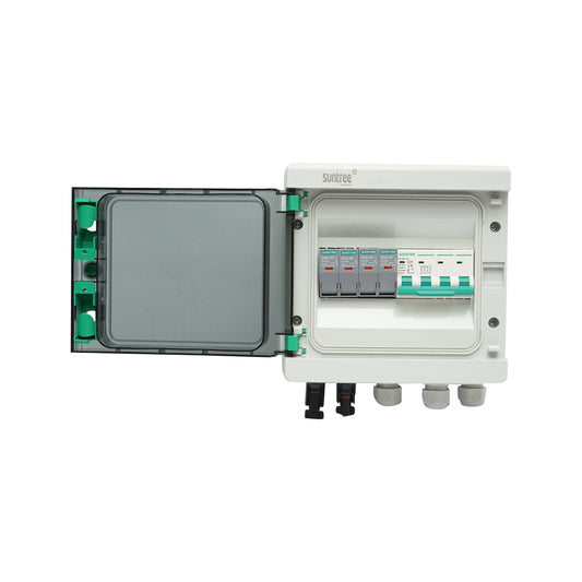 8-module fuse board, equipped for three-phase systems of 5-10KW