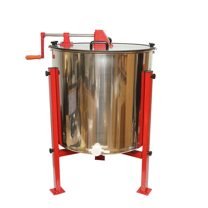 Manual beekeeping centrifuge, stainless steel honey extractor with 4 frames