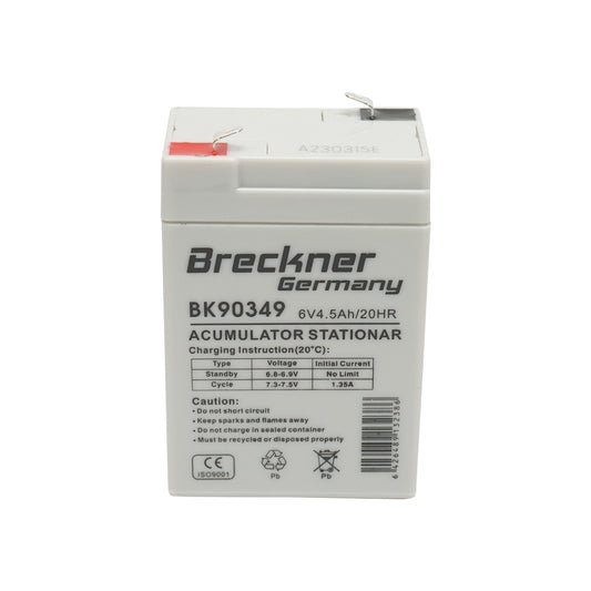 Solar system gel battery 6V 4.5Ah 70x47x101x107 mm FC6-4.5 Breckner Germany
