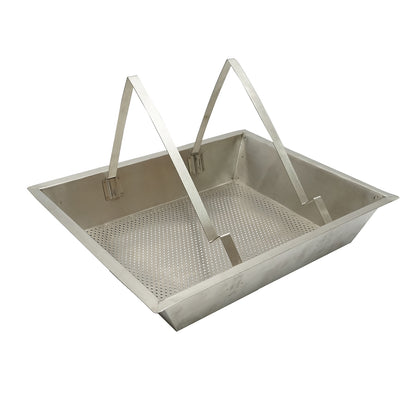 Stainless steel tray for decapping 520x415x110mm