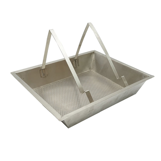 Stainless steel tray for decapping 520x415x110mm